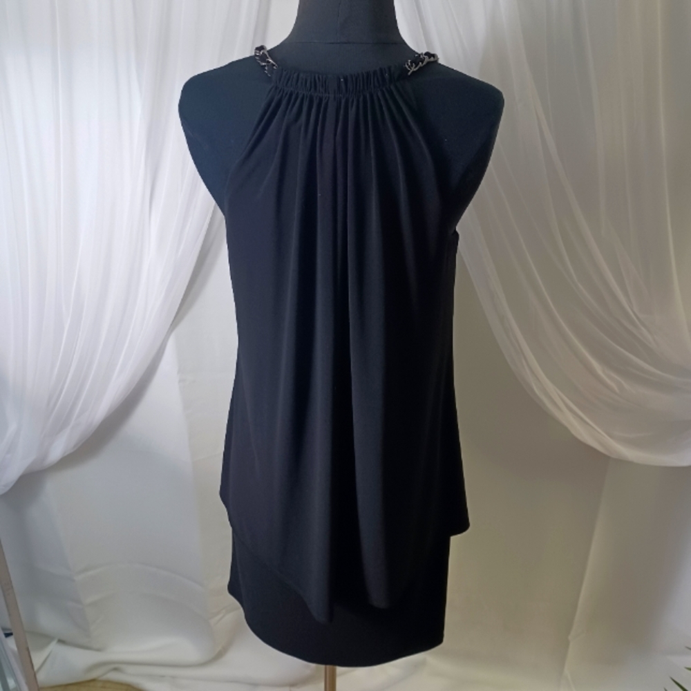 Laundry By Shelli Segal Halter Pull-Over Dress, Size:8, Color: Black